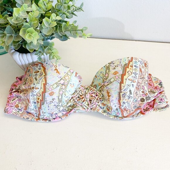 🌻 VICTORIA'S SECRET Flirt Bandeau Bikini Top 34B - Picture 1 of 5